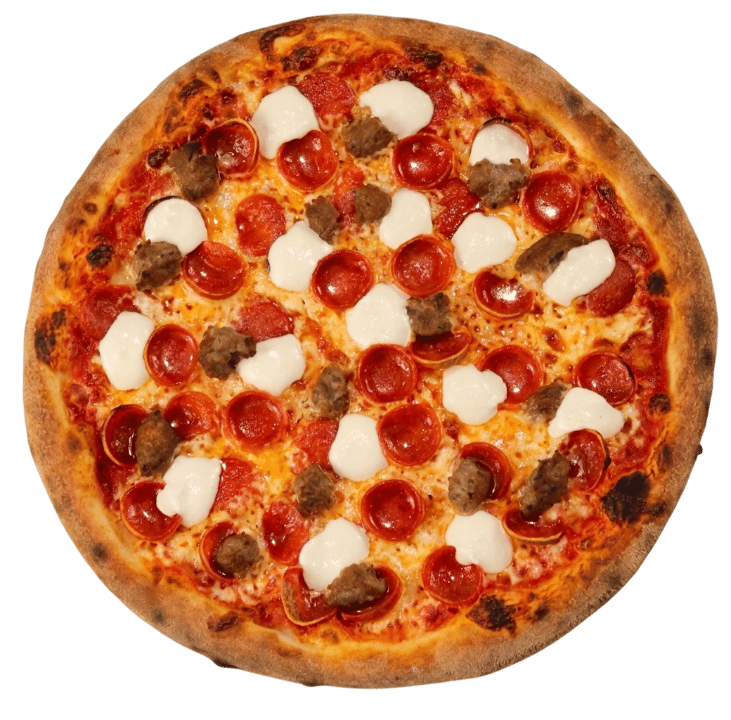 New Yorker pizza with classic New York style toppings